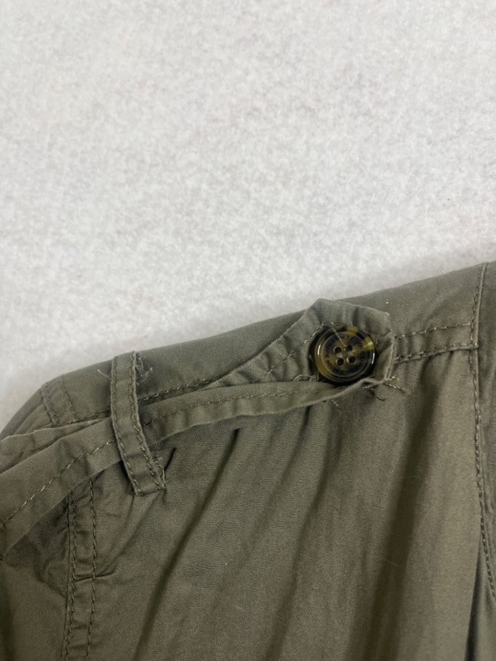 Buffalo David Bitton Olive Green Utility Jacket Lightweight Military Style Large - Picture 3 of 5